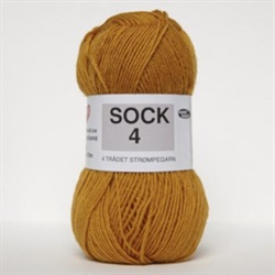 Sock 4 - Klassisk strømpegarn af uld og nylon fra Hjertegarn